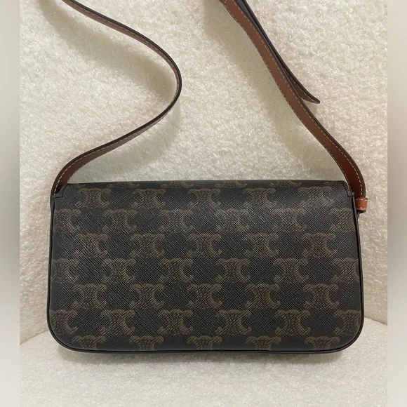 Celine Triomphe Claude in Tan - Picture 3 of 5